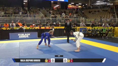 Kujtesa Bajraktari vs Malia Josephine Borders 2025 Pan Kids Jiu-Jitsu IBJJF Championship