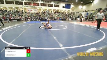 115 lbs Round Of 64 - Carson Doman, Mustang Mat Club vs Trevor Anderson, Team Aggression