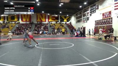 115 lbs Cons. Round 1 - Hazel Leyva, Santa Ana vs Cora Lowe, Canyon Springs
