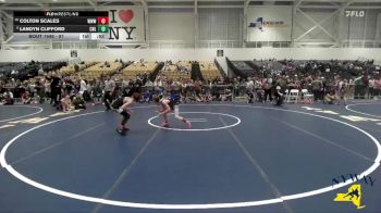 81 lbs Cons. Round 5 - Colton Scales, Warrior Warehouse Wrestling vs Landyn Clifford, Club Not Listed