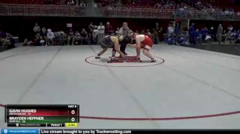 285 lbs Round 1 (8 Team) - Gavin Hughes, Smith Center vs Brayden Heffner, Norfolk