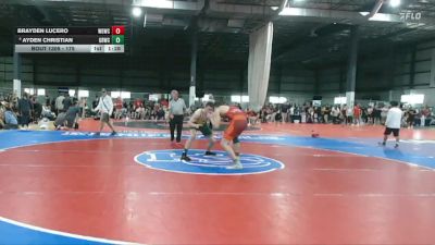 175 lbs Cons. Round 3 - Ayden Christian, Great Bridge Wrestling Club vs Brayden Lucero, Warmup Gang Wrestling Club