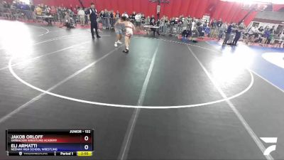 132 lbs Cons. Round 2 - Jakob Orloff, Sarbacker Wrestling Academy vs Eli Armatti, Neenah High School Wrestling