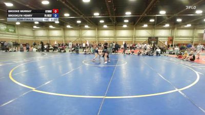 100 lbs Semifinal - Brooke Murray, NE Whale - GHSE vs Brooklyn Henry, PA West Black - GHSE