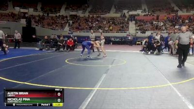 D1-175 lbs Semifinal - Nicholas Pina, Sunnyside H.S. vs Austin Brian, Liberty