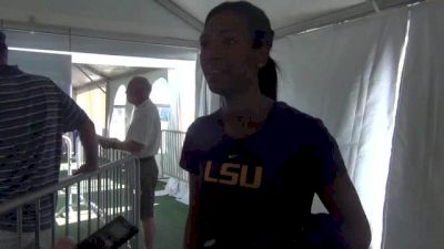 Charlene Lipsey talks tactics for 800 final at NCAA Outdoors 2013