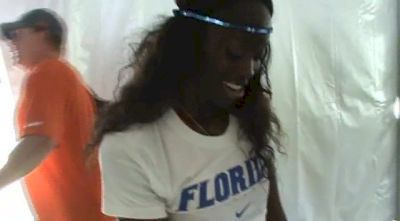 Ebony Eutsey after not qualifying in 400m final, but happy with the year she's had at NCAA Track & Field Champs
