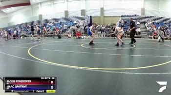 98 lbs Semifinal - Jacob Penzkover, WI vs Isaac Opatrny, OH