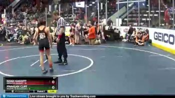 67 lbs Finals (8 Team) - Noah Haggitt, Brighton Orange vs Finnigan Cliff, Belding Black Knights