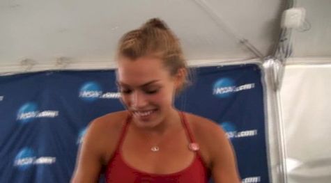 Colleen Quigley doesn't like the Coburn question after steeple semis at NCAA Outdoors 2013