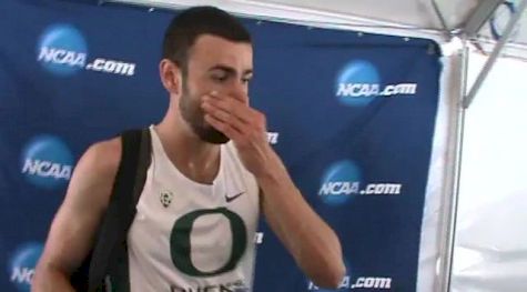 Mac Fleet making his 1st outdoor final for the 1500m