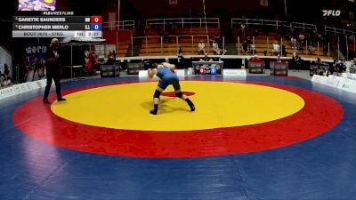 57kg Round 1 - Garette Saunders, Brock WC vs Christopher Merlo, C.L.I.C