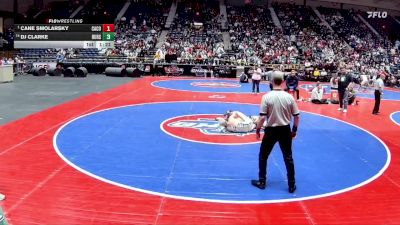 126-6A 1st Place Match - Cane Smolarsky, Camden County vs DJ Clarke, Buford HS