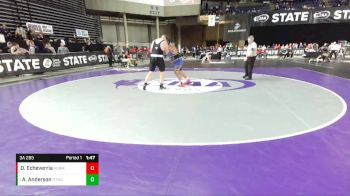 3A 285 lbs Quarterfinal - Aidan Anderson, North Thurston vs Dominic Echeverria, Hermiston