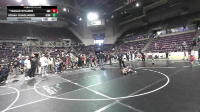 53 lbs Quarters - Teagan Stearns, Ridge Wrestling Club vs Josiah Guagliardo, Steel City Reloaded Wrestling Club