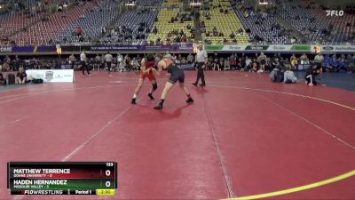 133 lbs Placement Matches (16 Team) - Matthew Terrence, Doane University vs Haden Hernandez, Missouri Valley