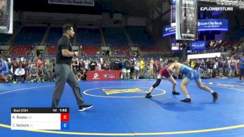 132 lbs Cons 8 #1 - Kyle Boeke, Minnesota vs Thomas Nichols, Connecticut