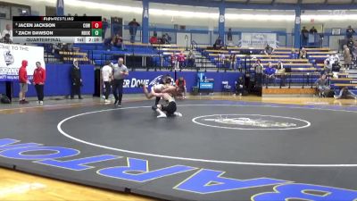 157 lbs Quarterfinal - Jacen Jackson, Cowley College vs Zach Dawson, Northeast Oklahoma