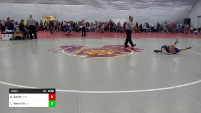 50 lbs Semifinal - Grant Senft, York vs Luke Wenrich, Julian