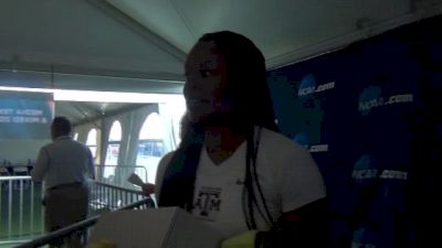Ashley Collier on Texas AM 4x1 dominace at NCAA Outdoors 2013