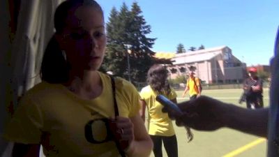 Anne Kesselring falls in final 100m of last collegiate race at NCAA Outdoors 2013