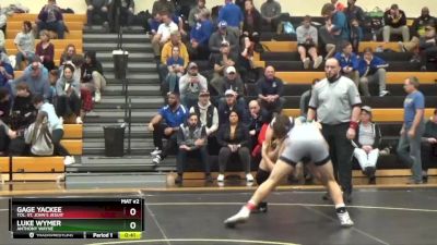 190 lbs 3rd Place Match - Gage Yackee, Tol. St. John`s Jesuit vs Luke Wymer, Anthony Wayne