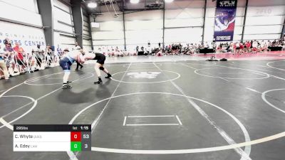 285 lbs Rr Rnd 1 - Colin Whyte, Quest School Of Wrestling Black vs Andrew Edey, Off The Hook - White
