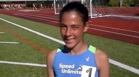 Sophie Cantine breaks meet record for Middle School 1500 at Portland Track Festival