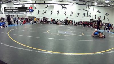 103 A Champ. Round 1 - Genesis Ramirez, Aurora University vs Anna Ockerman, Presbyterian College