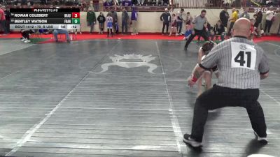 75_B lbs Round Of 64 - Rowan Colebert, Bradford vs Bentley Watson, Franklin