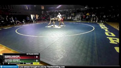 149 lbs Finals (2 Team) - Soren Sabatke, North Idaho College vs Kayson Kenney, Carl Albert State College