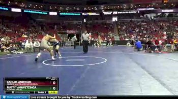 3 lbs Cons. Round 1 - Carlos Andrade, Council Bluffs Abraham Lincoln vs Rusty VanWetzinga, Pleasant Valley