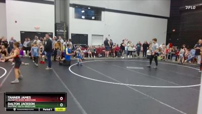 61 lbs Semifinal - Dalton Jackson, Eastside Youth Wrestling vs Tanner James, Palmetto State Wrestling