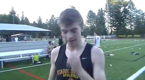 Andrew Landstrom first race back after having stress fracture at Portland Track Festival