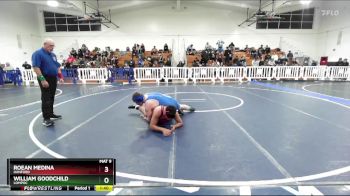 215 lbs Champ. Round 2 - William Goodchild, Lompoc vs Roean Medina, Hanford