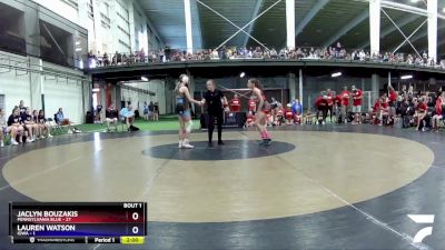 100 lbs Round 1 (6 Team) - Jaclyn Bouzakis, Pennsylvania Blue vs Lauren Watson, Iowa