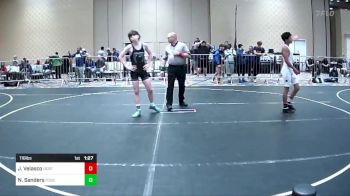 116 lbs Round Of 64 - Jesse Velasco, Ocrtc vs Noah Sanders, Fossil Ridge HS