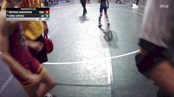 65 lbs Cons. Round 2 - Bryson Lindstrom, West Point Wrestling Club vs Axel Cattau, Lakeview