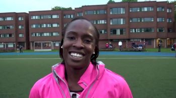 Mariyn Okoro after 800 win at 2013 Halifax NTL