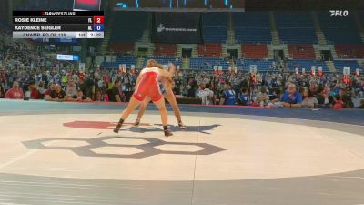 105 lbs Champ. Rd Of 128 - Rosie Kleine, FL vs Kaydence Seigler, AL