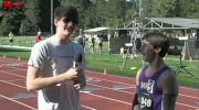 Nick Hogger after HS mile at Portland Track Festival 2013