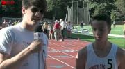 Sam Soberg after winning HS mile at Portland Track Festival 2013