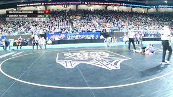 Girls-145 lbs 1st Place Match - MacKenna Webster, Three Rivers (Girls) vs Brynna Alwell, Allen Park (Girls)