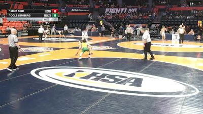 2A 106 lbs Cons. Round 3 - Cole Lemberg, New Lenox (Providence Catholic) vs Mike Bird, Elmhurst (IC Catholic)