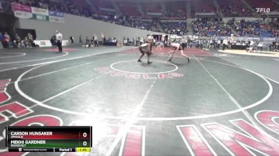 6A-165 lbs Champ. Round 2 - Mekhi Gardner, Roosevelt vs Carson Hunsaker, Sprague