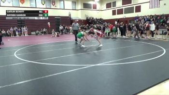 JV-18 lbs Quarterfinal - Hayden Hanson, Osage vs Caitlin Schott, Williamsburg