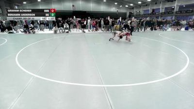 126 lbs Champ. Rd Of 32 - Graham Scherer, Red Hawk Wrestling Academy vs Benjamin Anderson, Indee Mat Club