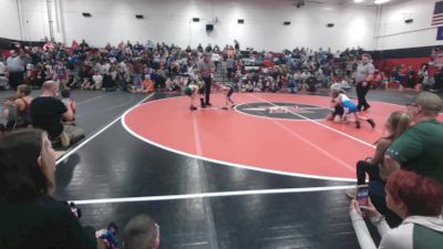 49-53 lbs Round 2 - Rowan Walker, Bridgeport vs Koraline Dove, North Star