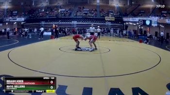 125 lbs Champ. Round 1 - Rhys Sellers, CSU Pueblo vs Brahm Kreb, Western Colorado Unattached