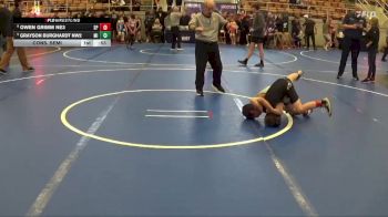 62 lbs Cons. Semi - Owen Grimm NE3, Westshore Wrestling vs Grayson Burghardt NW2, JPW